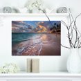 thumbnail image 1 of Palm Trees on Clear Sandy Beach - Seashore Canvas Art Print, 1 of 3