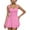 Pink, variant on Yteetum Black Women'S Casual Dress Summer Mini Dresses for Women Fashion Loose Dress Spring Dress for Trendy Women Crew Neck Short Sleeve