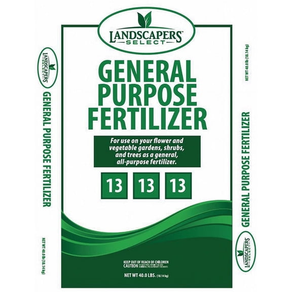Landscapers Select 902744 Lawn and Garden Fertilizer, Granular, Characteristic Pesticide, 40 lb Bag