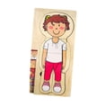 thumbnail image 3 of SUTENGDA Human Body Puzzle Develop Fine Motor Skills Interchangeable Puzzle Wooden Puzzle Girl, 3 of 9