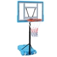 thumbnail image 2 of Topcobe Indoor Basketball Hoop Outdoor Toys Outside Backyard Games Mini Hoop Basketball Hoop, Kids Basketball Hoop Stand Adjustable Height for Boys Girls Toddlers, Blue, 2 of 9