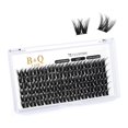 thumbnail image 1 of Lash Clusters B01 D Curl 0.472 in B&Q LASH Pestañas individuales naturales Extensiones de grupos de pestañas individuales Cluster DIY en casa Extensiones de pestañas DIY 72 grupos de pestañas CD Curl, 1 of 4