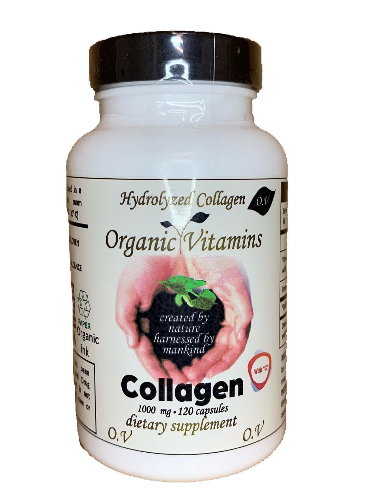 Collagen Hydrolysate Plus Vitamin C 1000mg 120 Capsules