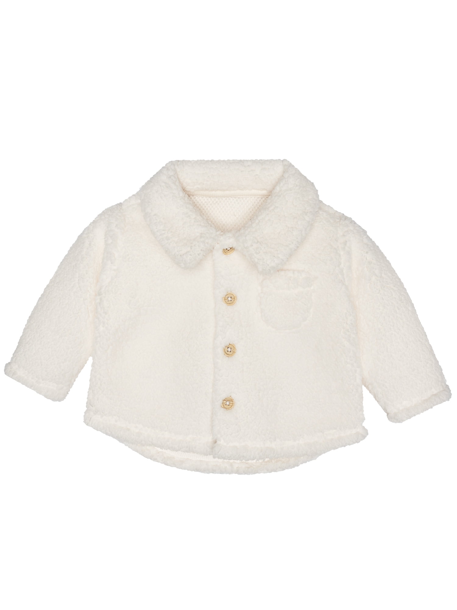 Modern Moments by Gerber Baby Boy or Girl Unisex Microplush Collared Top and Ribbed Pant Outfit Set, 2-Piece, Sizes 0/3-24 Months