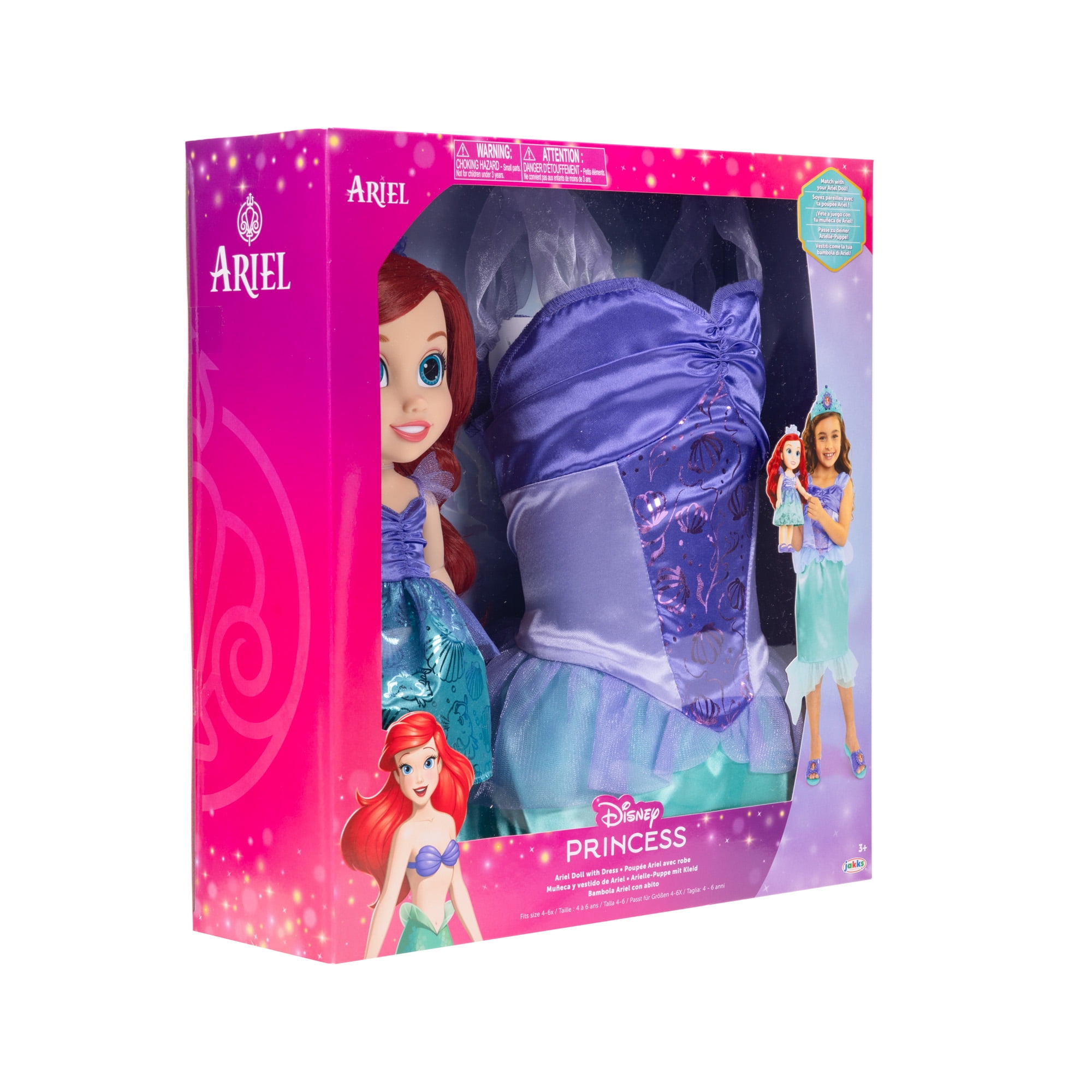 Disney Princess Ariel Doll With Girl-Sized Dress Like Your Doll Outfit