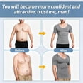 thumbnail image 5 of ANYFIT WEAR Men's Compression Shirt Shapewear Tank Top Workout Vest Abs Abdomen Slimming Body Shaper Undershirt, 5 of 6