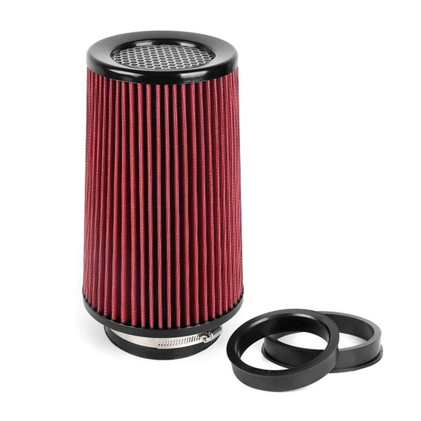 Modificación del Filtro de Aire del Automóvil Admisión de Alto Flujo Admisión de Aire Frío del Automóvil Modificación del Tubo de Purificación del Filtro de Aire Rojo