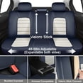 thumbnail image 6 of for FORD MAVERICK 2026 Car Seat Cover, Blue and White Car Seat Covers, PU Leather Full Set of 5 Seats With Lumbar Support Waterproof, Pet Car Seat Covers, 6 of 6