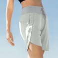 thumbnail image 5 of HAJWOH Women's 7" Athletic Long Running Shorts Workout Gym Quick Dry Hiking Shorts High Waisted Zipper Pocket, 5 of 5