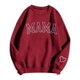 thumbnail image 5 of Women's Sweatshirts 2025 Mama Sweatshirt Long Sleeve Crewneck Graphic Casual Pullover Tops Sweatshirt for Women, 5 of 6