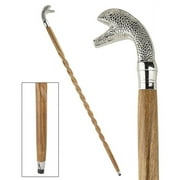 Design Toscano Animal Menagerie Chrome-Plated Walking Stick Collection: Snake