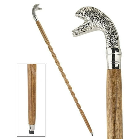 Design Toscano Animal Menagerie Chrome-Plated Walking Stick Collection: Snake