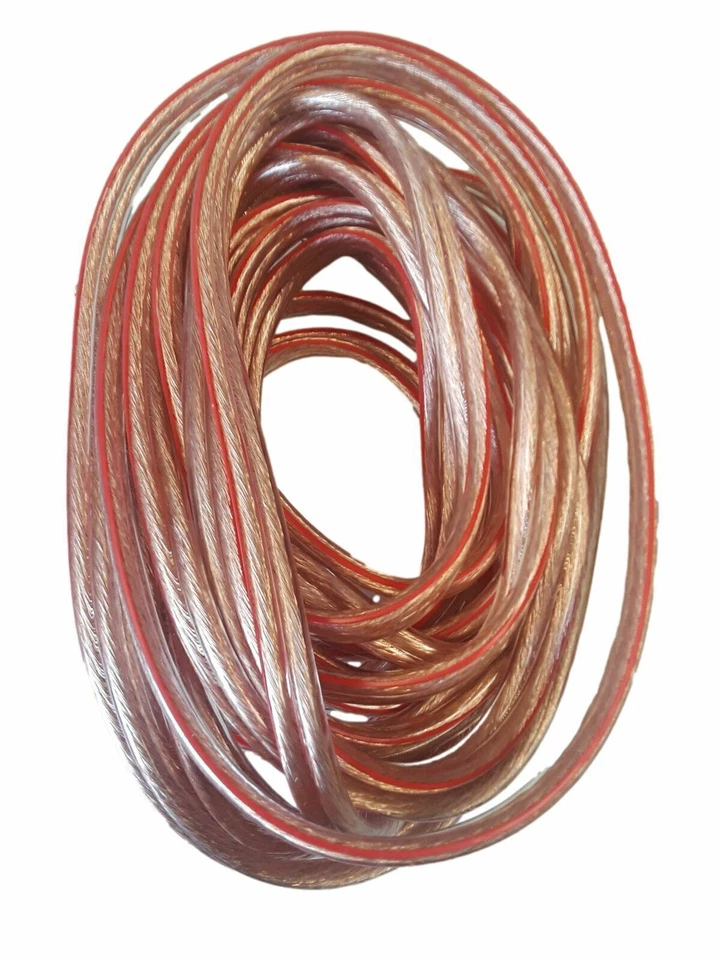 Imc Audio 10' Feet 12 Ga Gauge Clear 2 Conductor Speaker Wire Audio Cable