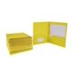 thumbnail image 2 of School Smart Carpeta de poliéster de dos bolsillos, pesada, con cierres, color amarillo, paquete de 25, 2 of 5