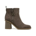 thumbnail image 2 of Dr. Scholl's Shoes Womens Rodeo Faux Suede Stacked Heel Ankle Boots, 2 of 2
