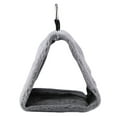 thumbnail image 3 of Viccilley Bird Hammock - Soft Plush Hammock Hanging Cage Tent for Birds Winter Warm Bed Pet Toy(Small-Grey), 3 of 8