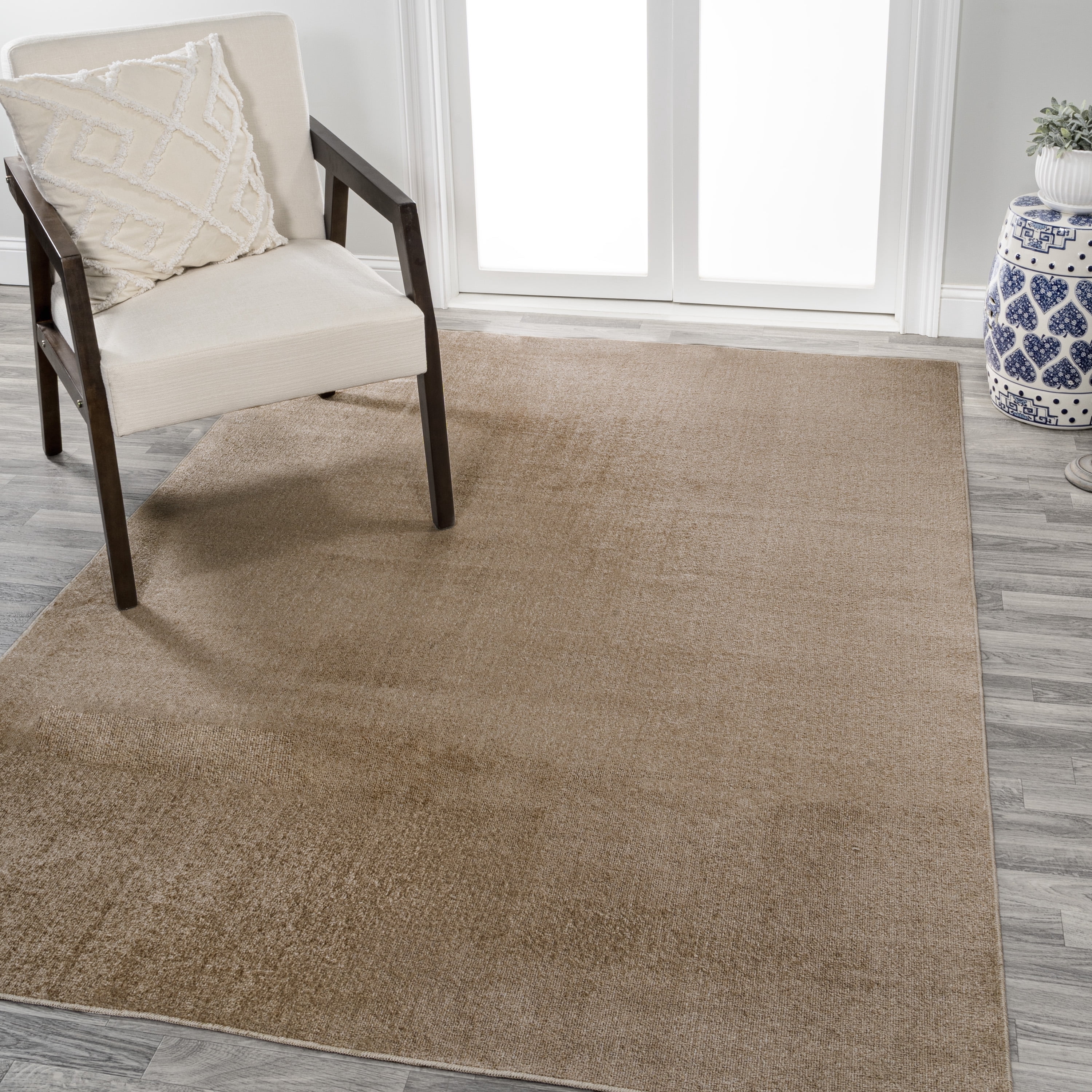 JONATHAN Y WASHABLE 4 x 6 Area Rug, Twyla - Brown, WSH300D-4