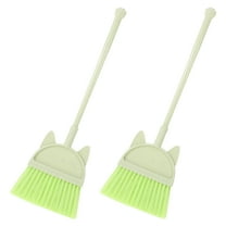 WORGEOUS 2 Pcs Children's Broom Baby Toddler 51.00X16.00X3.00CM Light Green
