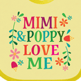 thumbnail image 4 of Inktastic Mimi and Poppy Love Me Granddaughter Girls Baby Bib, 4 of 4