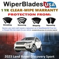 thumbnail image 2 of 2023 Land Rover Discovery Sport Beam Wiper Blades Wipers w/1yr Warranty (Set of 2) (WiperBladesUSA), 2 of 5