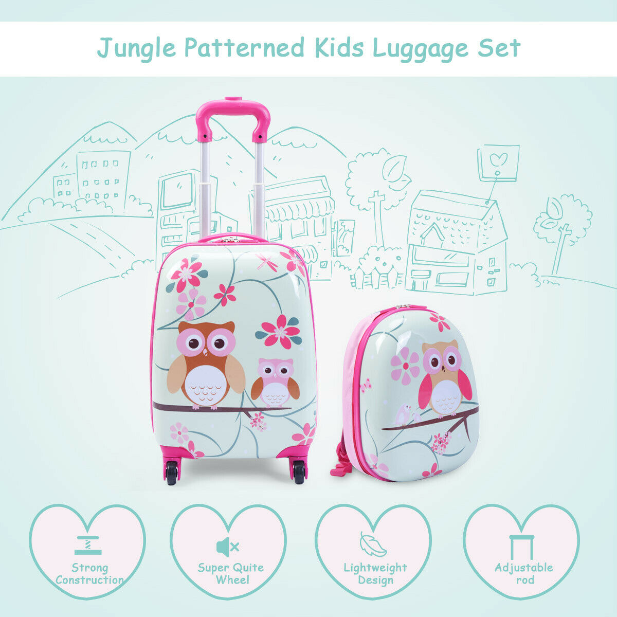 costway kids luggage