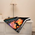 thumbnail image 4 of LHSHID Personalized Grandson Name Blanket from Grandma Grandpa Custom Boy Name Gift Super Soft Lightweight Basketball Throws Summer Travel Blankets Birthday Present Decor Bed Couch Sofa, 4 of 9