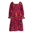 thumbnail image 5 of Terra & Sky Women's Plus Size Square Neck Peasant Dress, 5 of 5