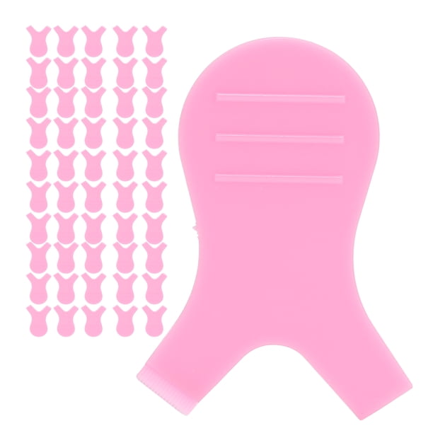 Cepillo De Pestañas En Forma De Y Permanente Cepillo En Forma De Y Cepillo De Injerto De Pestañas En Forma De Y 50 Piezas Cepillo De Pestañas En Forma De Y Extensión De ANGGREK Rosa claro
