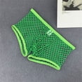 thumbnail image 4 of Bóxers transparentes con agujeros grandes para hombre, ropa interior de malla elástica de cintura baja, bragas sólidas transpirables, pantalones cortos, 4 of 5