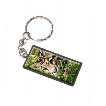 Clouded Leopard Keychain Key Chain Ring