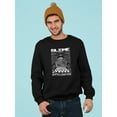 thumbnail image 2 of Planet Earth Illustration Sweatshirt Men -Image by Shutterstock, Male Small, 2 of 4
