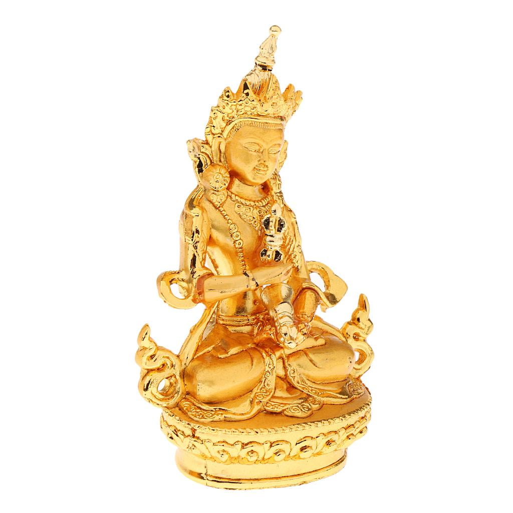 Buddha's Gold Expel Evil Temple Decoration Religion Sculpture Small