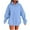 Light Blue, variant on SwiftWear Ultra-Soft Women's Hooded Sweatshirt - Oversize Pullover Hoodie with Kangaroo Pocket, Cozy Home Wear & Casual Lounge Wear Tops Light Blue