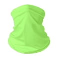 thumbnail image 2 of Cooling Neck Gaiter Face Mask, Sun Protection Masks Gator, Windproof Bandana for Skiing, Fishing, Hiking, Cycling Fluorescent Green, 2 of 5