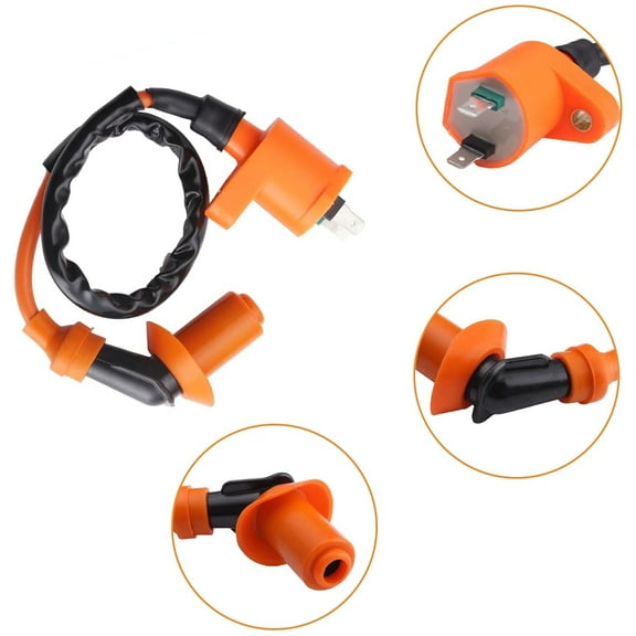Performance Racing Ignition Coil Compatible/Replacement For 50cc 90cc 110cc 125cc 150cc ATV Scooter Moped Go Kart Dirt Bike Eagle Tank TaoTao
