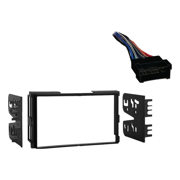 Fits Hyundai Sonata 2002-2005 Metra Double DIN Dash Kit with Harmony Radio Harness