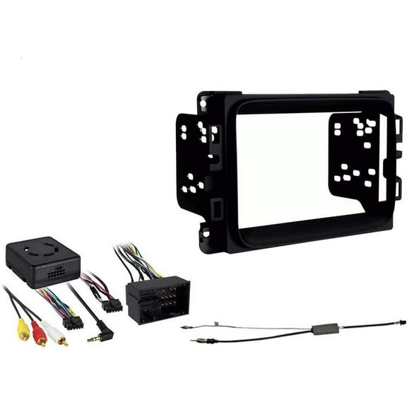2013 - 2017 RAM Double Din Car Stereo Installation Dash Kit  Harness  Antenna