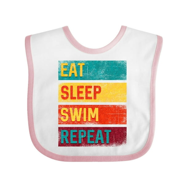 Swimming Eat Sleep Swim Repeat Baby Bib