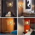 thumbnail image 2 of Lámpara de Pared LED de Mariposa Regulable de 10 W, Lámpara de Pared de Mariposa Dorada, Luz Simple , Decoración del Hogar de Lujo, 2 of 5
