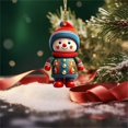 thumbnail image 4 of SUNSIOM Car Rearview Mirror Charms Cute Santa Snowman Hanging Decorations Small Christmas Tree Ornaments, 4 of 5