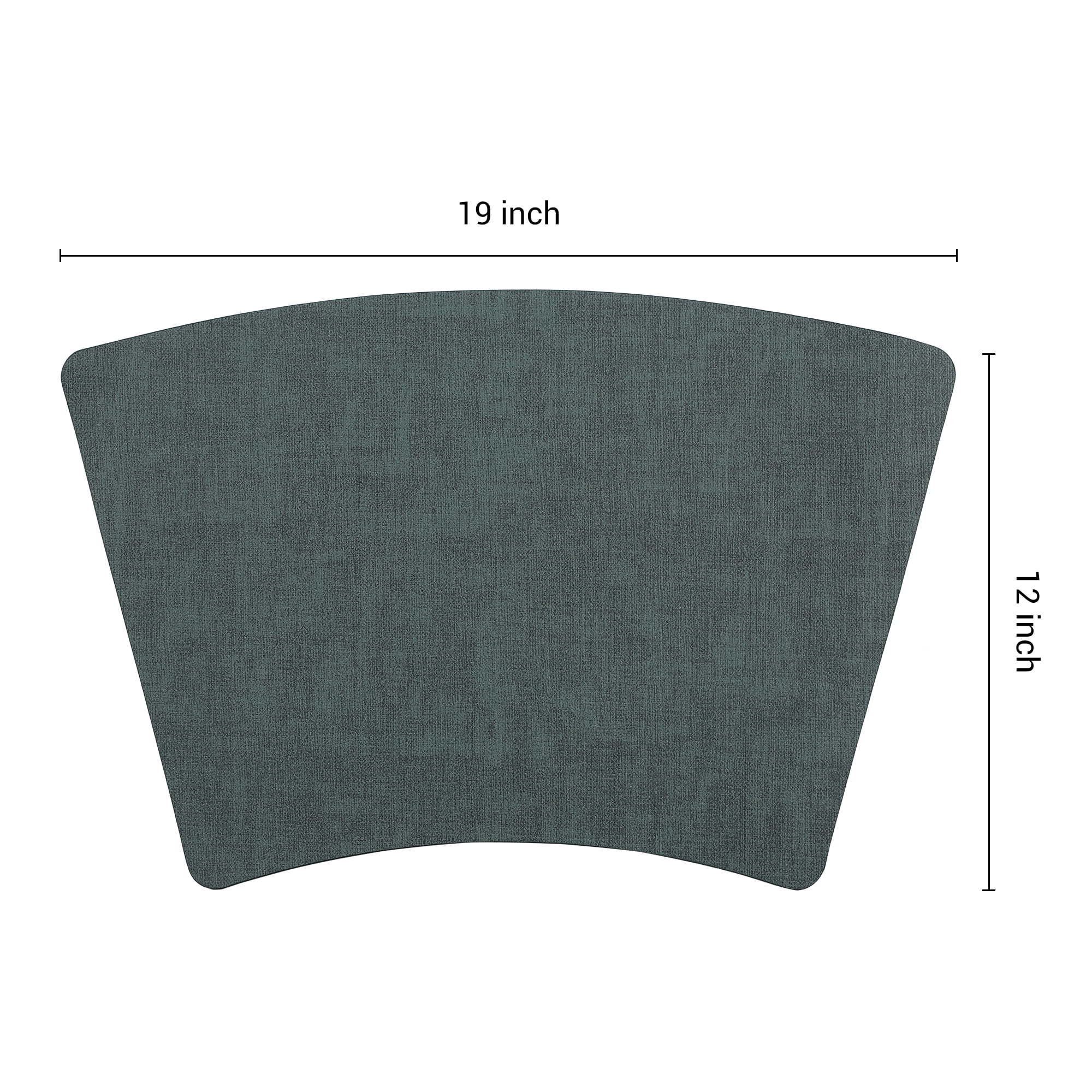 Unique Bargains Placemats for Dining Table Decor Heat Resistant Placemats 6pcs Dark Green
