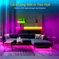 thumbnail image 3 of AIR-Volivo 50 FT Bluetooth Led Strip Lights Compatible with App Control Remote, 5050 RGB Led Lights for Bedroom, Home, Kitchen, Party Decors, 3 of 4