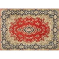 thumbnail image 1 of Ahgly Company Machine Washable Indoor Rectangle Traditional Fire Brick Red Area Rugs, 7' x 9', 1 of 7