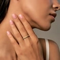 thumbnail image 5 of SFTING Wedding Band 925 Sterling Silver Stackable Half-Eternity Rings for Women Gold Size 9, 5 of 8