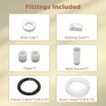 thumbnail image 6 of TURBRO 25 Ft. Mini Split Line Set, 1/4" & 5/8" O.D. Copper Pipes Tubing, Thickened PE Insulated Coil Copper Line for Mini Split or Heat Pump Air conditioner and HVAC with Fittings, 6 of 6