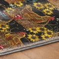 thumbnail image 5 of Addison Rugs Dream Shag Premium Machine Washable Transitional Rooster In Basket Midnight Rectangle Rug, 3' x 5', 5 of 8