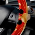 thumbnail image 5 of Seven Starred Iadybird 14.5 Inch Printing PVC Leather Car Wheel Cover Steering Wheel Covers Auto Accessories, 5 of 6