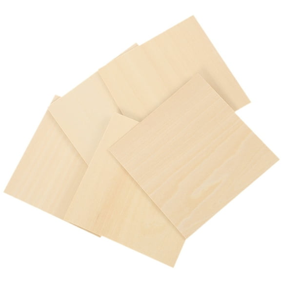 HEALEEP 5pcs Plywood Wood Planks for DIY Decoration Beige for Home Projects