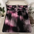 thumbnail image 2 of Erosebridal Modern Minimalst Sheet Set Full, Abstract Ombre Bedding Sets Full Size, Stripe Geometry Decor, 2 of 7