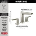 thumbnail image 4 of Delta 3571-Mpu-Dst Galeon 1.2 GPM Widespread Bathroom Faucet - Lumicoat Chrome, 4 of 6